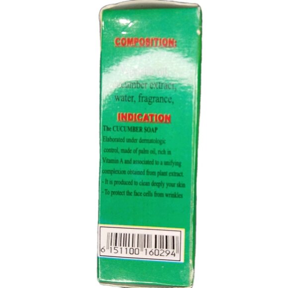 Songhai Natural Organic Cucumber Bar Soap 200g - Picture 3 of 4